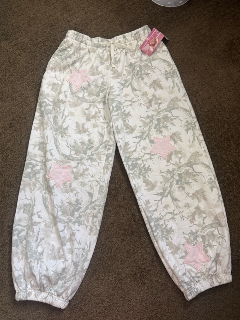 New Megan Moroney Graphic Camo Star Jogger Sweatpants pants size XS Viral Target